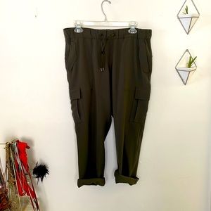 Lulu Lemon army green joggers